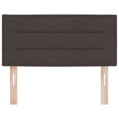 vidaXL LED Kopfteil mit LED-Lichtleisten Dunkelbraun 80 cm Polyester