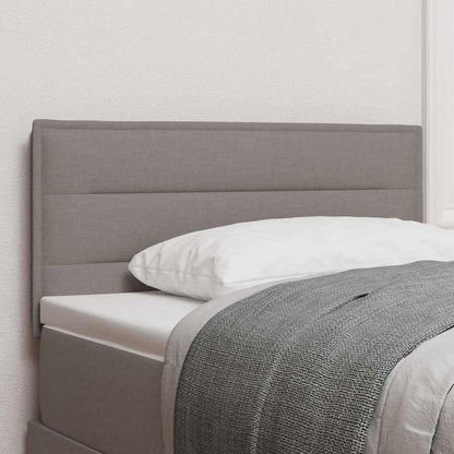 vidaXL LED Kopfteil mit LED-Lichtleisten Taupe 80 cm Polyester