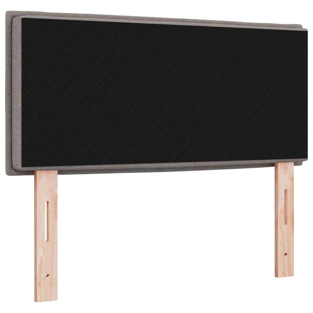 vidaXL LED Kopfteil mit LED-Lichtleisten Taupe 80 cm Polyester