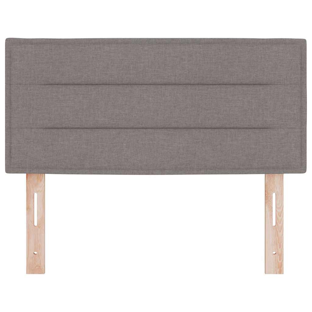 vidaXL LED Kopfteil mit LED-Lichtleisten Taupe 80 cm Polyester