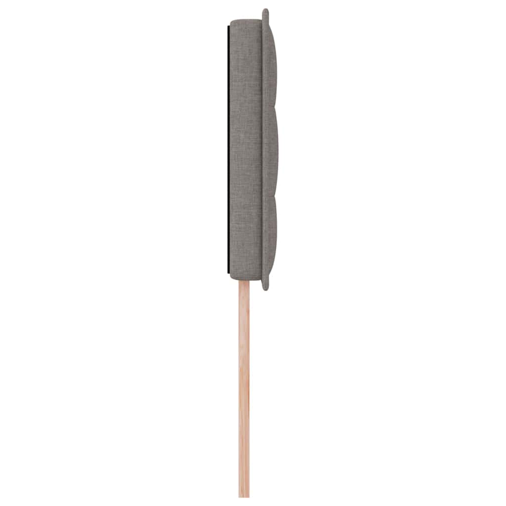 vidaXL LED Kopfteil mit LED-Lichtleisten Taupe 80 cm Polyester