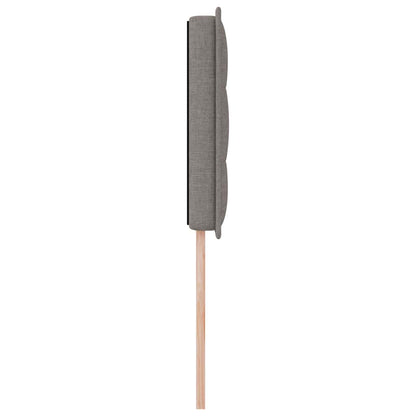 vidaXL LED Kopfteil mit LED-Lichtleisten Taupe 80 cm Polyester