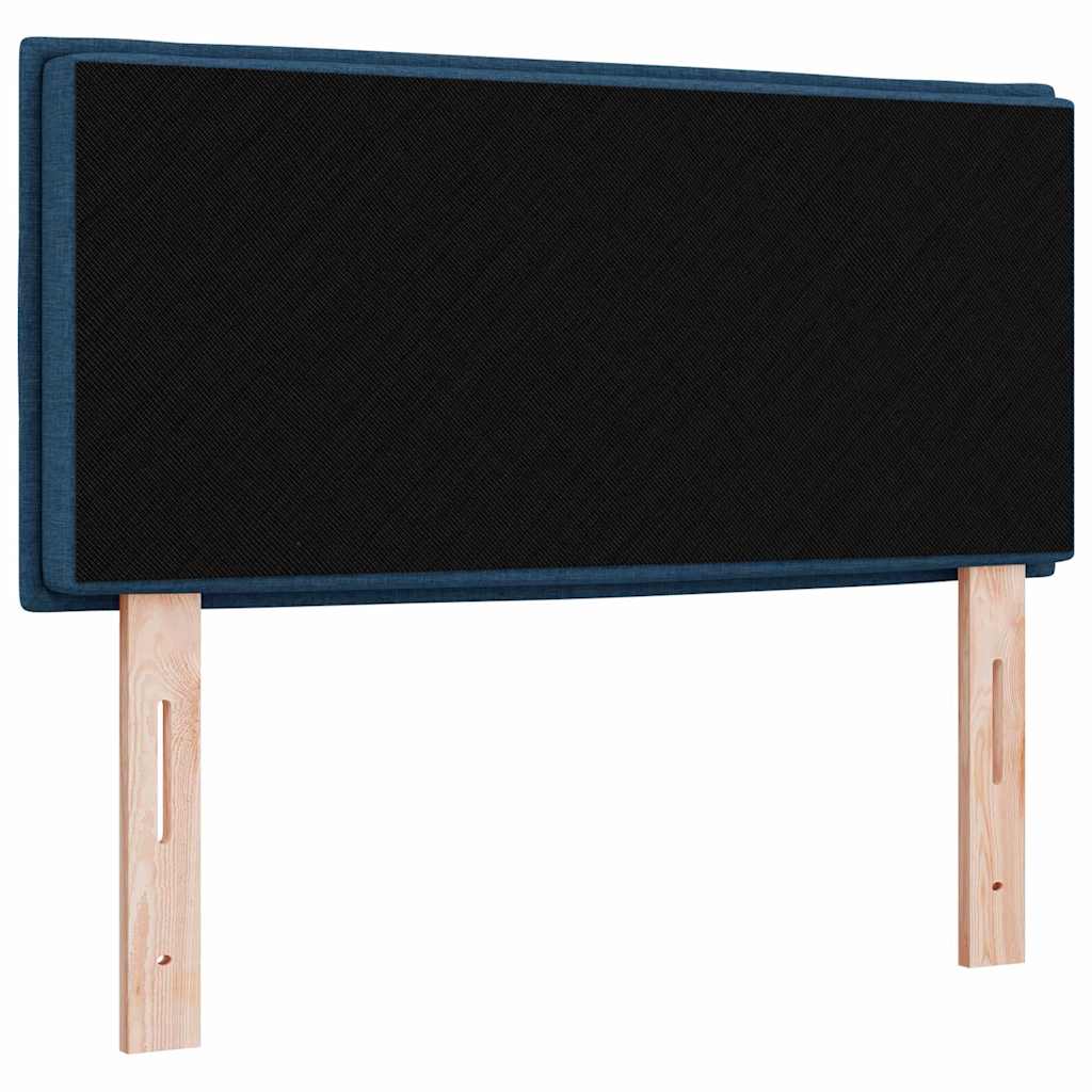 vidaXL LED Kopfteil mit LED-Lichtleisten Blau 80 cm Polyester