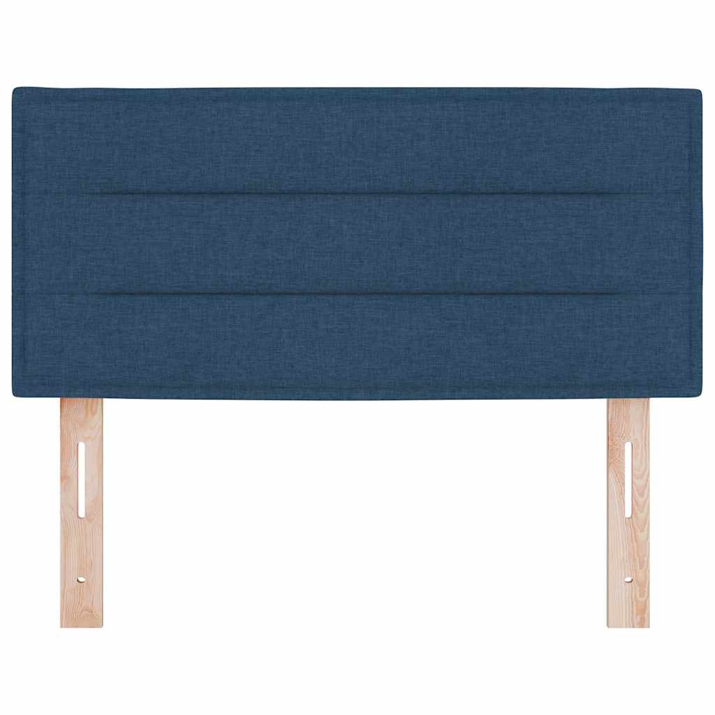 vidaXL LED Kopfteil mit LED-Lichtleisten Blau 80 cm Polyester