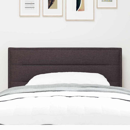 vidaXL LED Kopfteil mit LED-Lichtleisten Dunkelbraun 90 cm Polyester
