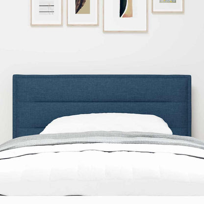 vidaXL LED Kopfteil mit LED-Lichtleisten Blau 90 cm Polyester
