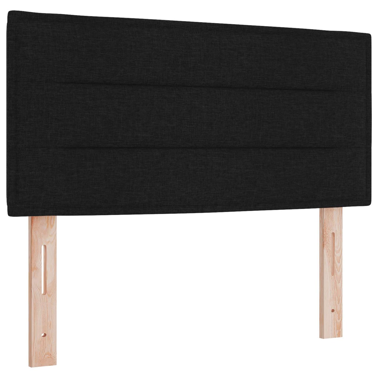 vidaXL LED Kopfteil mit LED-Lichtleisten Schwarz 100 cm Polyester