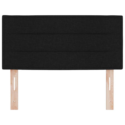 vidaXL LED Kopfteil mit LED-Lichtleisten Schwarz 100 cm Polyester