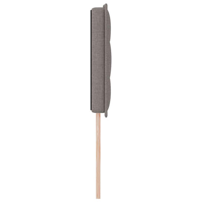 vidaXL LED Kopfteil mit LED-Lichtleisten Taupe 144 cm Polyester