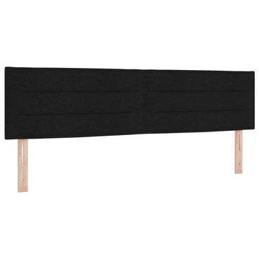 vidaXL LED Kopfteil mit LED-Lichtleisten Schwarz 180 cm Polyester