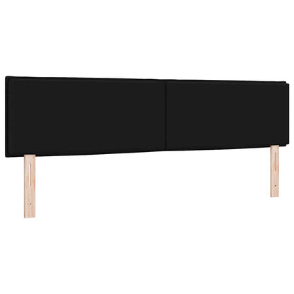 vidaXL LED Kopfteil mit LED-Lichtleisten Schwarz 180 cm Polyester