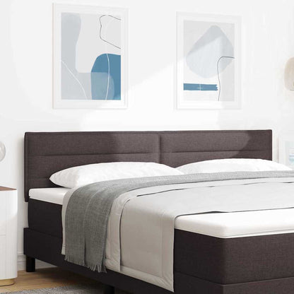 vidaXL LED Kopfteil mit LED-Lichtleisten Dunkelbraun 180 cm Polyester
