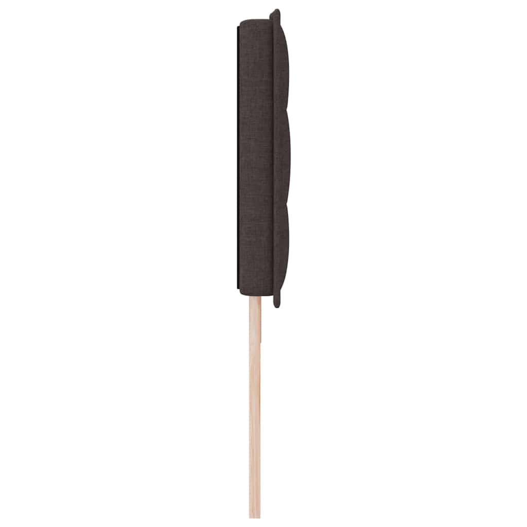 vidaXL LED Kopfteil mit LED-Lichtleisten Dunkelbraun 180 cm Polyester