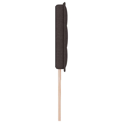 vidaXL LED Kopfteil mit LED-Lichtleisten Dunkelbraun 180 cm Polyester