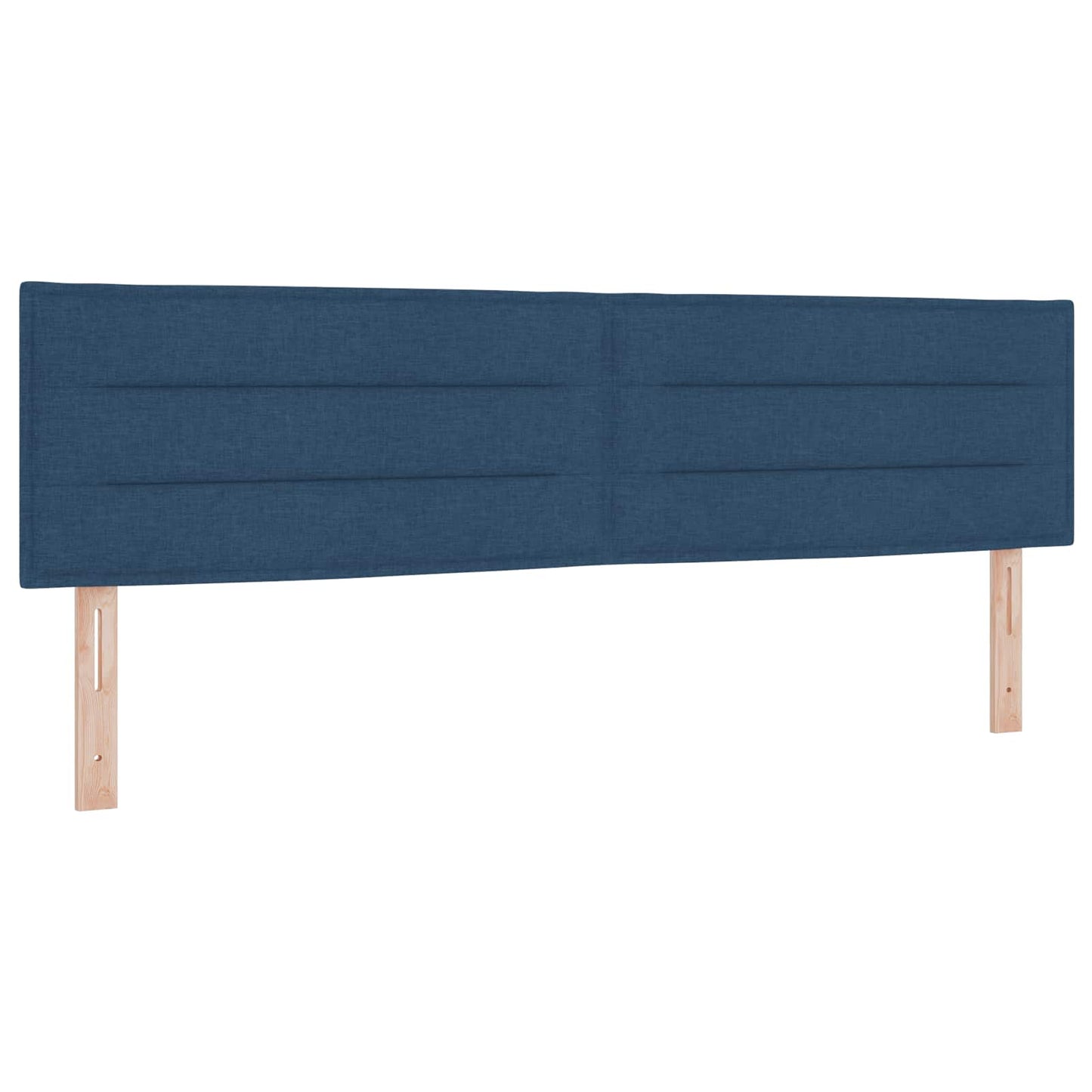 vidaXL LED Kopfteil mit LED-Lichtleisten Blau 180 cm Polyester