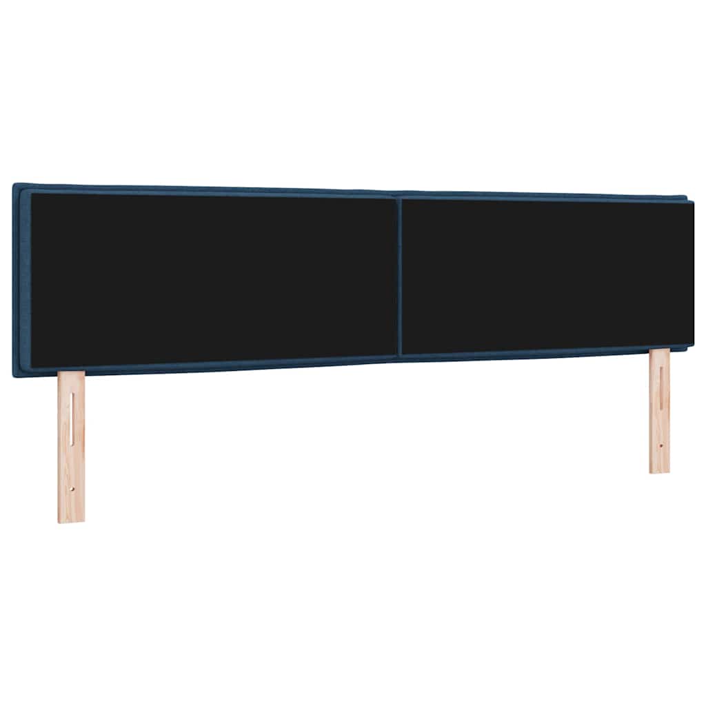 vidaXL LED Kopfteil mit LED-Lichtleisten Blau 180 cm Polyester