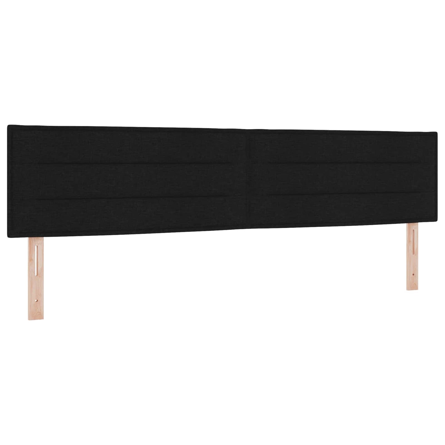 vidaXL LED Kopfteil mit LED-Lichtleisten Schwarz 200 cm Polyester