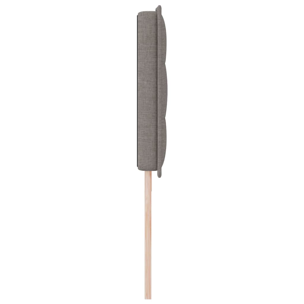 vidaXL LED Kopfteil mit LED-Lichtleisten Taupe 200 cm Polyester