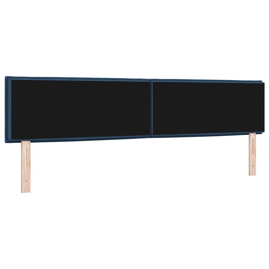vidaXL LED Kopfteil mit LED-Lichtleisten Blau 200 cm Polyester