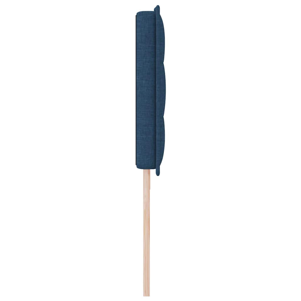 vidaXL LED Kopfteil mit LED-Lichtleisten Blau 200 cm Polyester