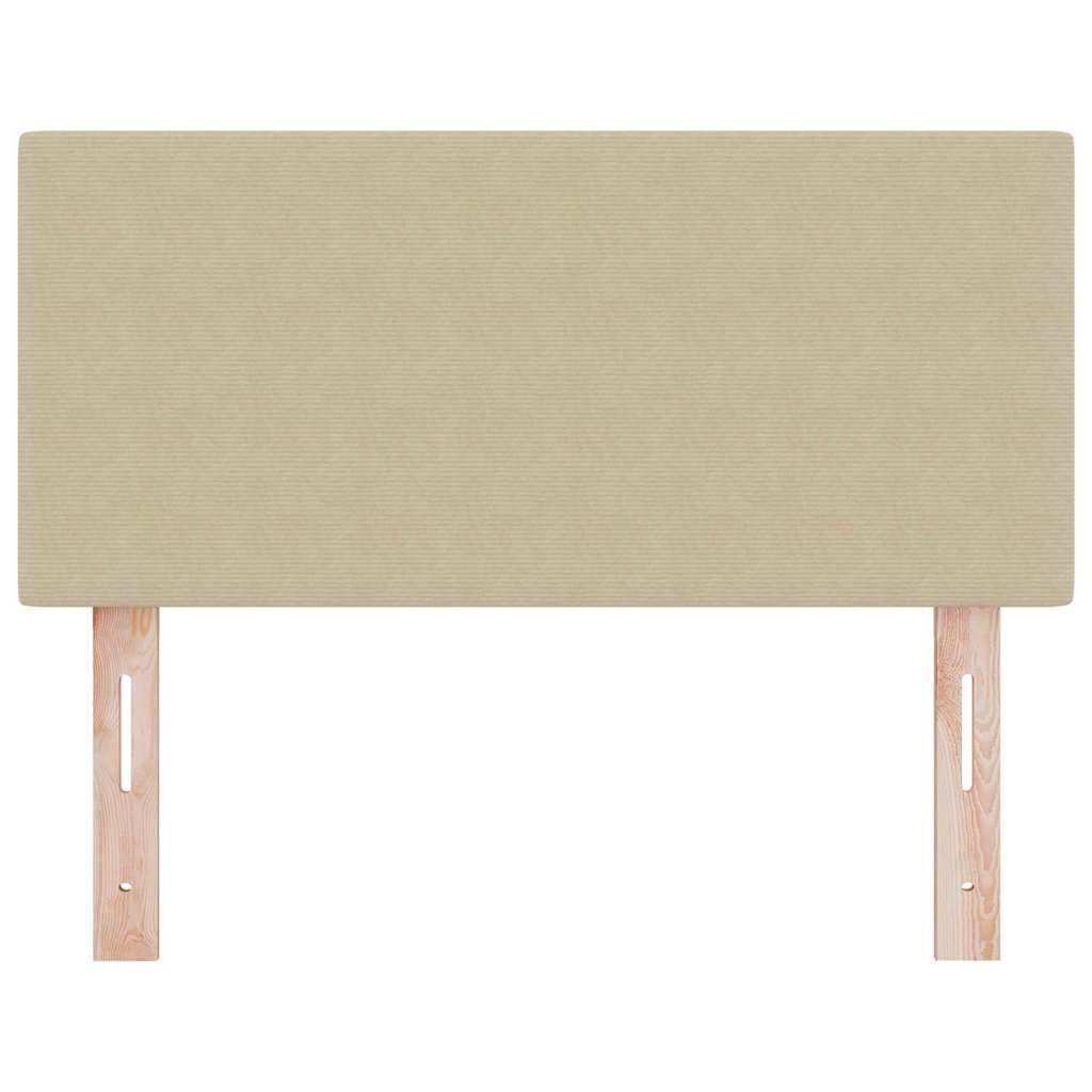 vidaXL LED Kopfteil mit LED-Lichtleisten Grau-Grün 80 cm Polyester