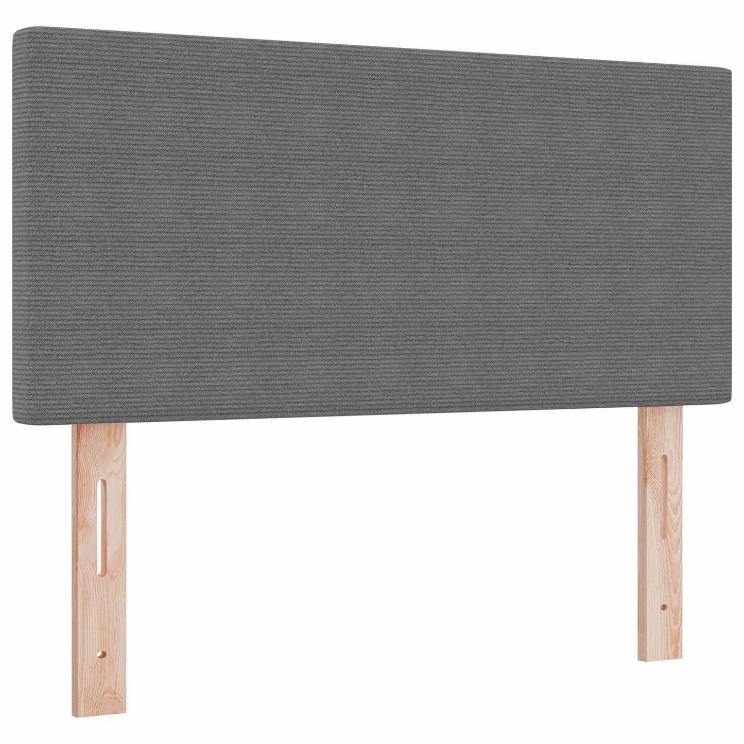 vidaXL LED Kopfteil mit LED-Lichtleisten Hellgrau 100 cm Polyester