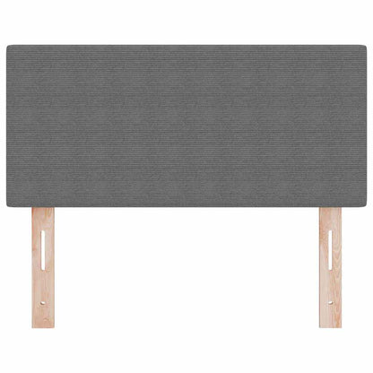 vidaXL LED Kopfteil mit LED-Lichtleisten Hellgrau 100 cm Polyester