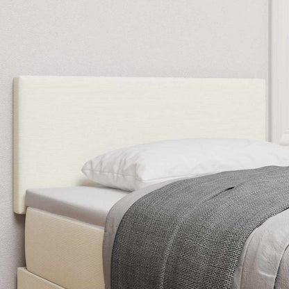 vidaXL LED Kopfteil mit LED-Lichtleisten Creme 100 cm Polyester