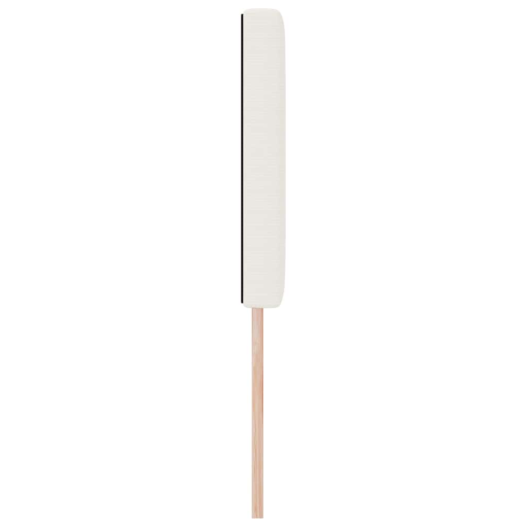vidaXL LED Kopfteil mit LED-Lichtleisten Creme 144 cm Polyester