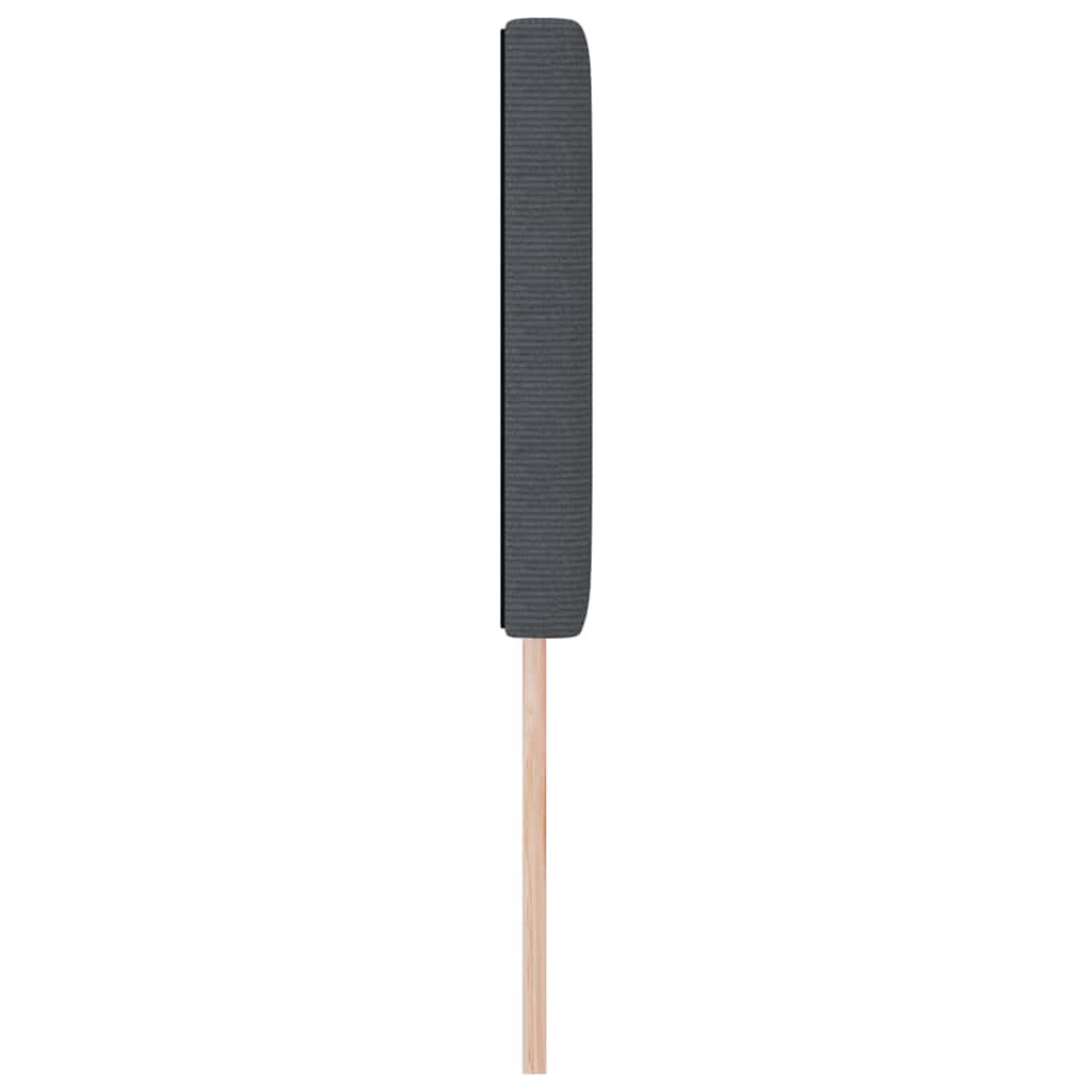 vidaXL LED Kopfteil mit LED-Lichtleisten Dunkelgrau 160 cm Polyester