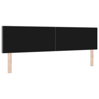 vidaXL LED Kopfteil mit LED-Lichtleisten Hellgrau 180 cm Polyester