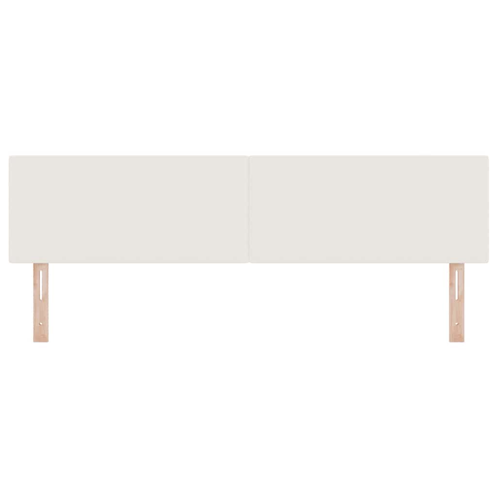 vidaXL LED Kopfteil mit LED-Lichtleisten Creme 180 cm Polyester