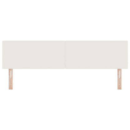 vidaXL LED Kopfteil mit LED-Lichtleisten Creme 180 cm Polyester