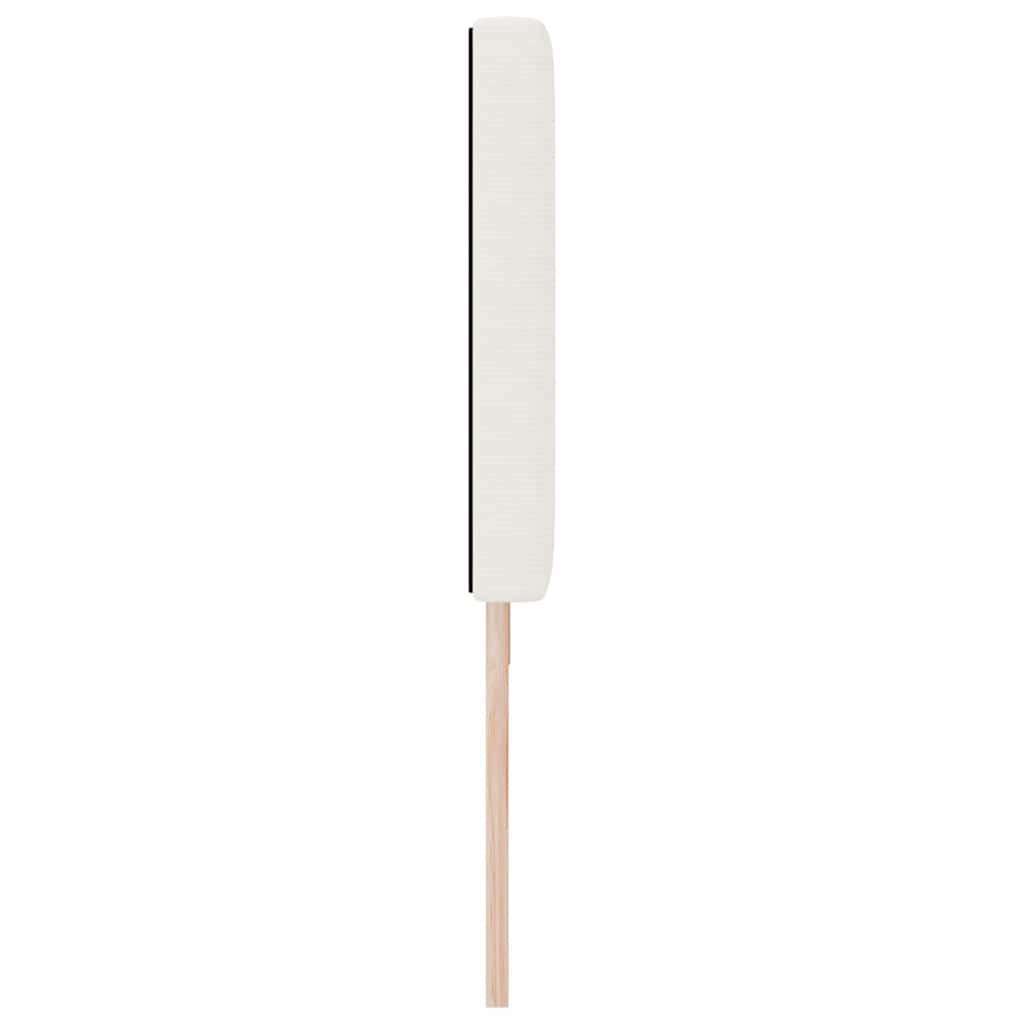 vidaXL LED Kopfteil mit LED-Lichtleisten Creme 180 cm Polyester