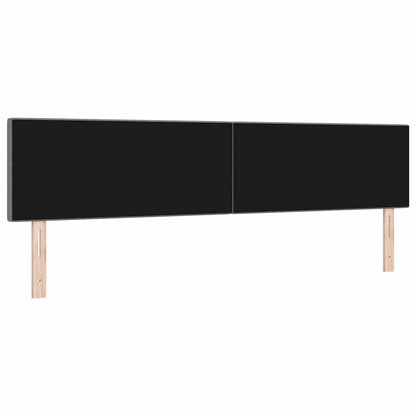 vidaXL LED Kopfteil mit LED-Lichtleisten Hellgrau 200 cm Polyester