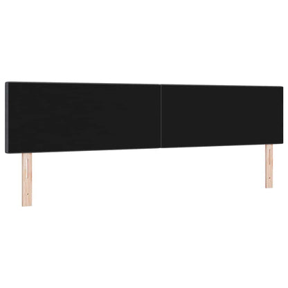 vidaXL LED Kopfteil mit LED-Lichtleisten Dunkelgrau 200 cm Polyester