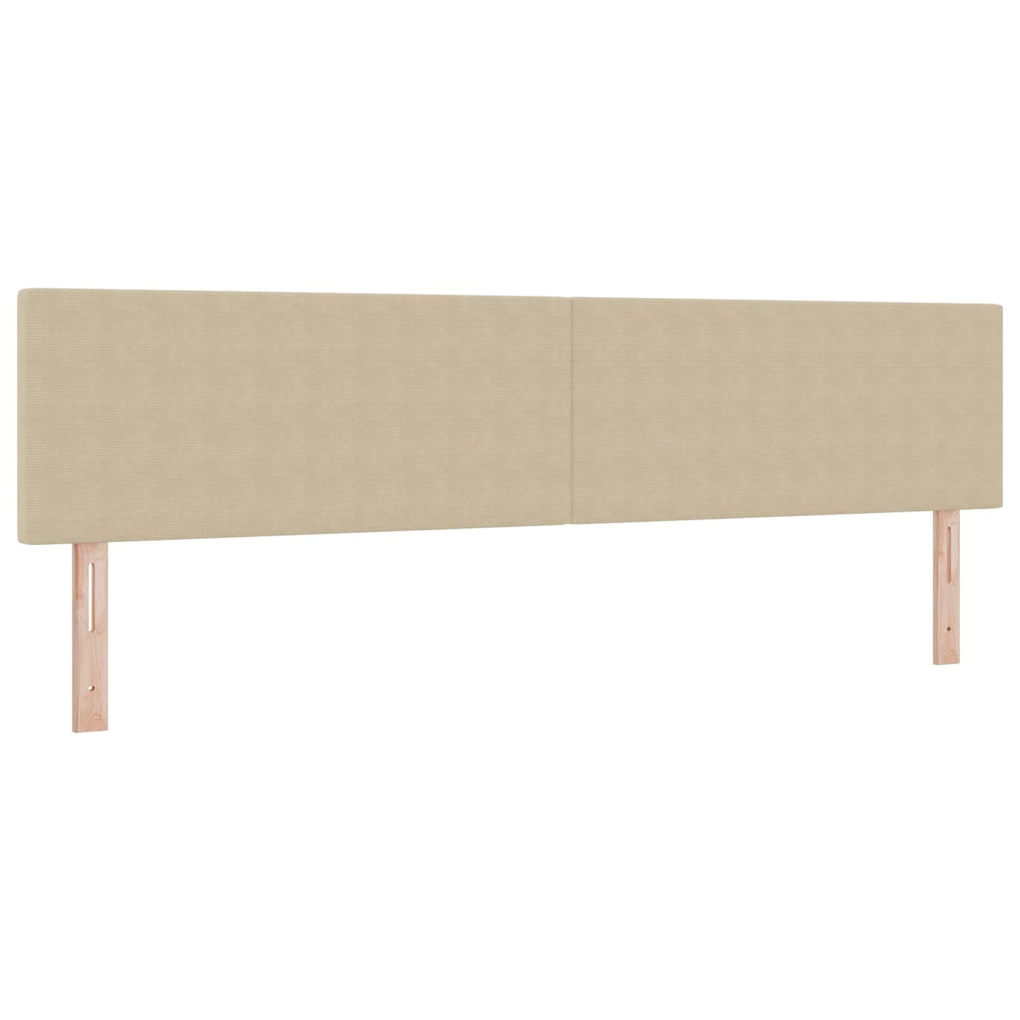 vidaXL LED Kopfteil mit LED-Lichtleisten Grau-Grün 200 cm Polyester