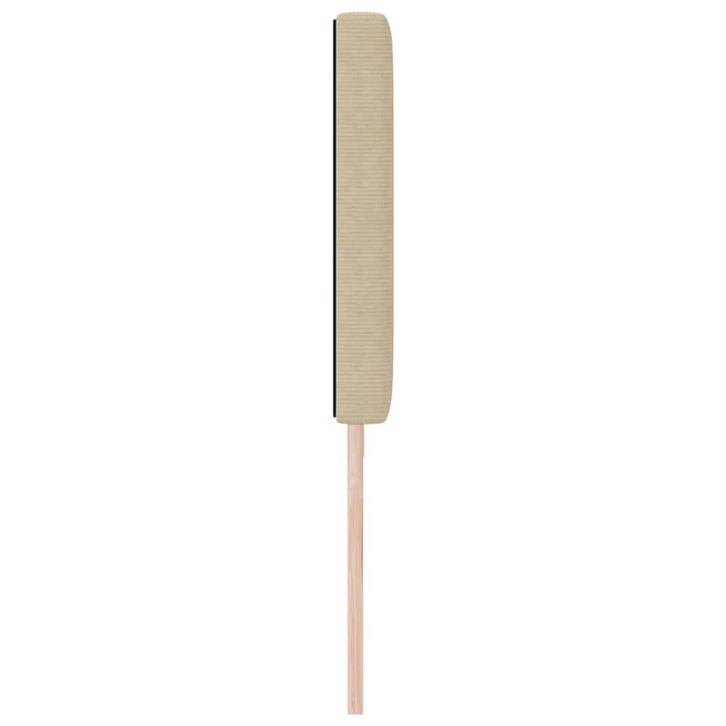 vidaXL LED Kopfteil mit LED-Lichtleisten Grau-Grün 200 cm Polyester