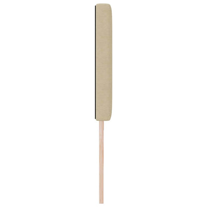 vidaXL LED Kopfteil mit LED-Lichtleisten Grau-Grün 200 cm Polyester