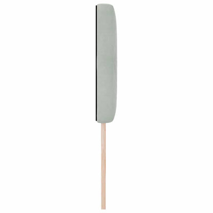 vidaXL LED Kopfteil mit LED-Lichtleisten Hellgrau 80 cm Polyester