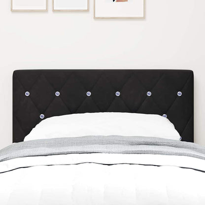 vidaXL LED Kopfteil mit LED-Lichtleisten Schwarz 80 cm Polyester