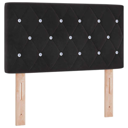 vidaXL LED Kopfteil mit LED-Lichtleisten Schwarz 80 cm Polyester