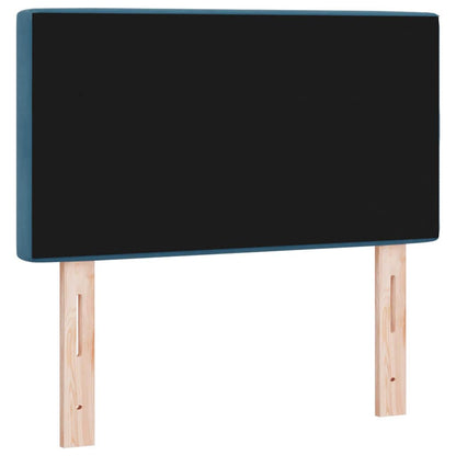 vidaXL LED Kopfteil mit LED-Lichtleisten Dunkelblau 80 cm Polyester