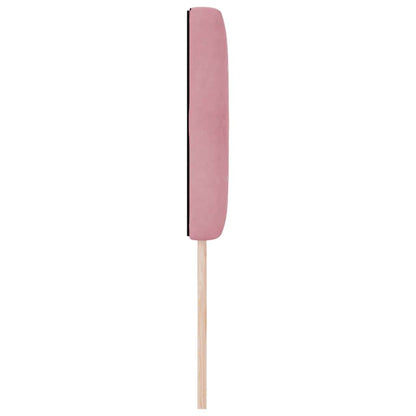 vidaXL LED Kopfteil mit LED-Lichtleisten Rosa 80 cm Polyester