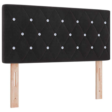 vidaXL LED Kopfteil mit LED-Lichtleisten Schwarz 90 cm Polyester