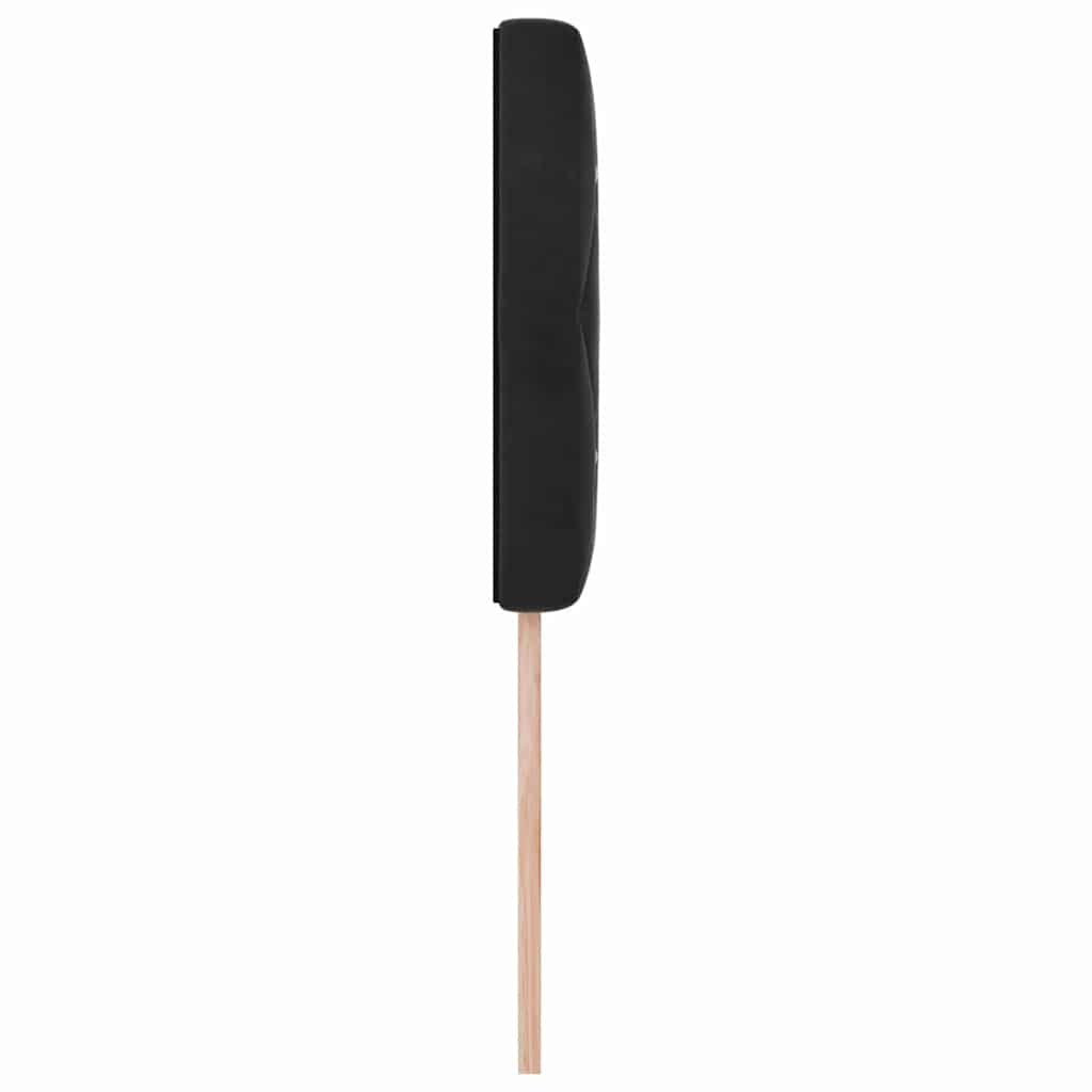 vidaXL LED Kopfteil mit LED-Lichtleisten Schwarz 90 cm Polyester