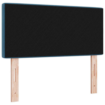 vidaXL LED Kopfteil mit LED-Lichtleisten Dunkelblau 90 cm Polyester