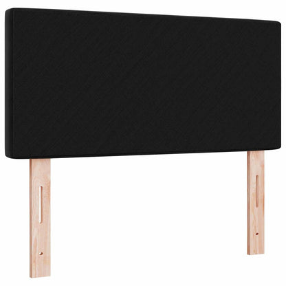 vidaXL LED Kopfteil mit LED-Lichtleisten Schwarz 100 cm Polyester
