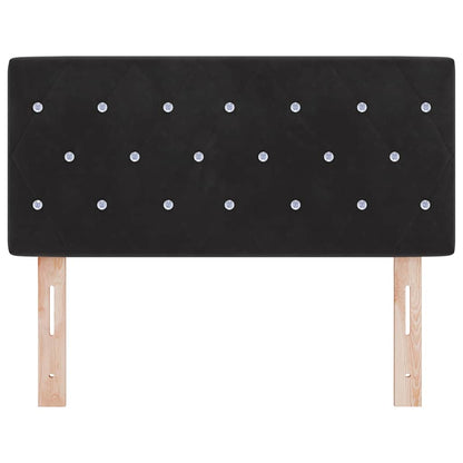 vidaXL LED Kopfteil mit LED-Lichtleisten Schwarz 100 cm Polyester