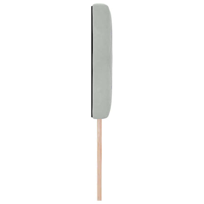 vidaXL LED Kopfteil mit LED-Lichtleisten Hellgrau 144 cm Polyester